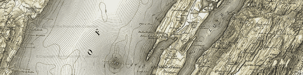 Old map of Keillmore in 1905-1907