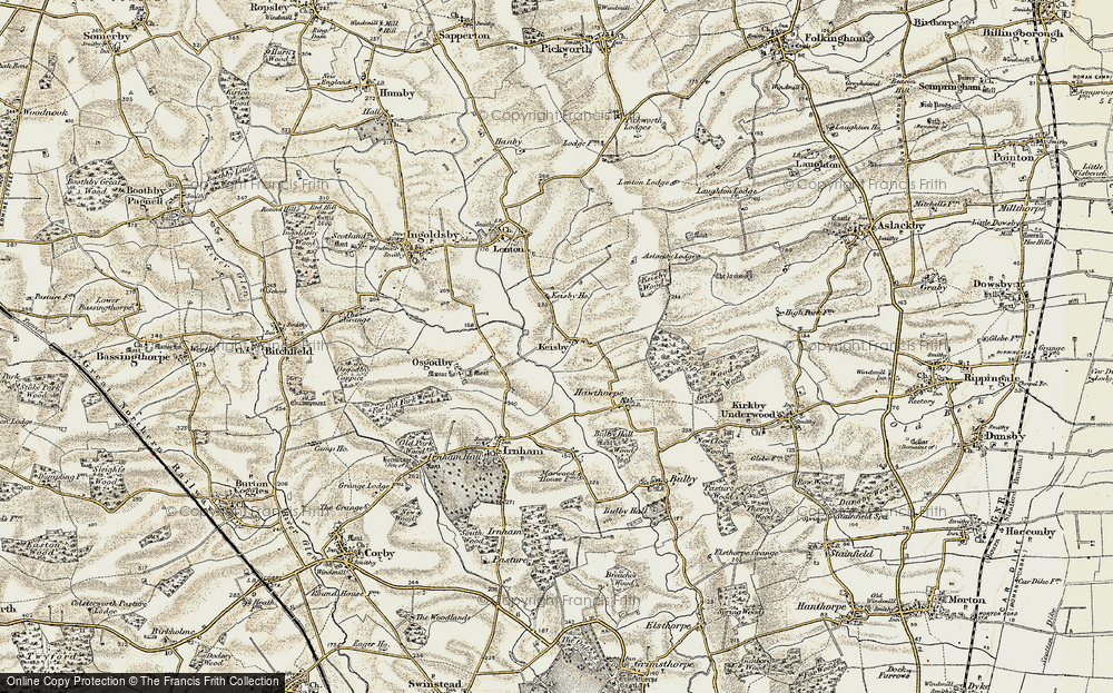 Old Map of Keisby, 1902-1903 in 1902-1903