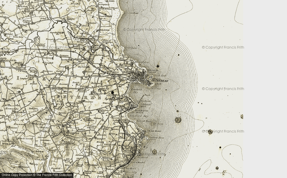 Old Map of Keith Inch, 1909-1910 in 1909-1910