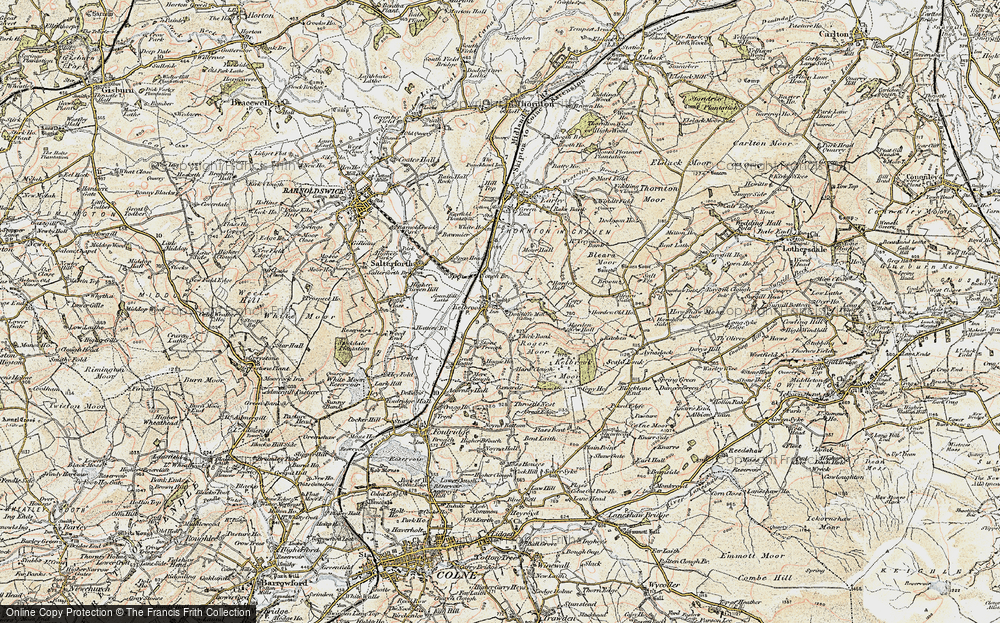 Old Map of Kelbrook, 1903-1904 in 1903-1904