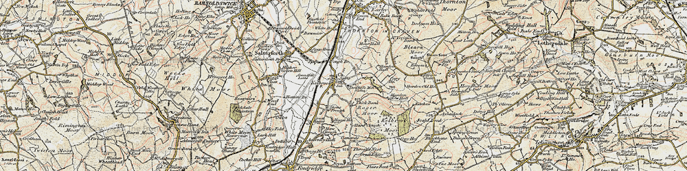 Old map of Kelbrook in 1903-1904