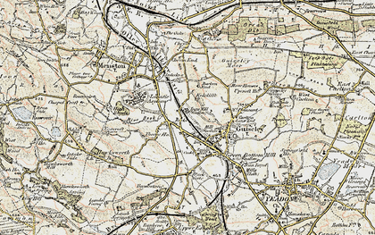 Old map of Kelcliffe in 1903-1904