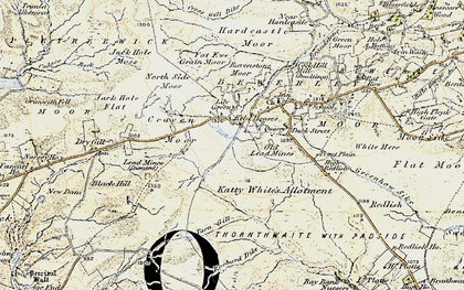 Old map of Black Hill in 1903-1904