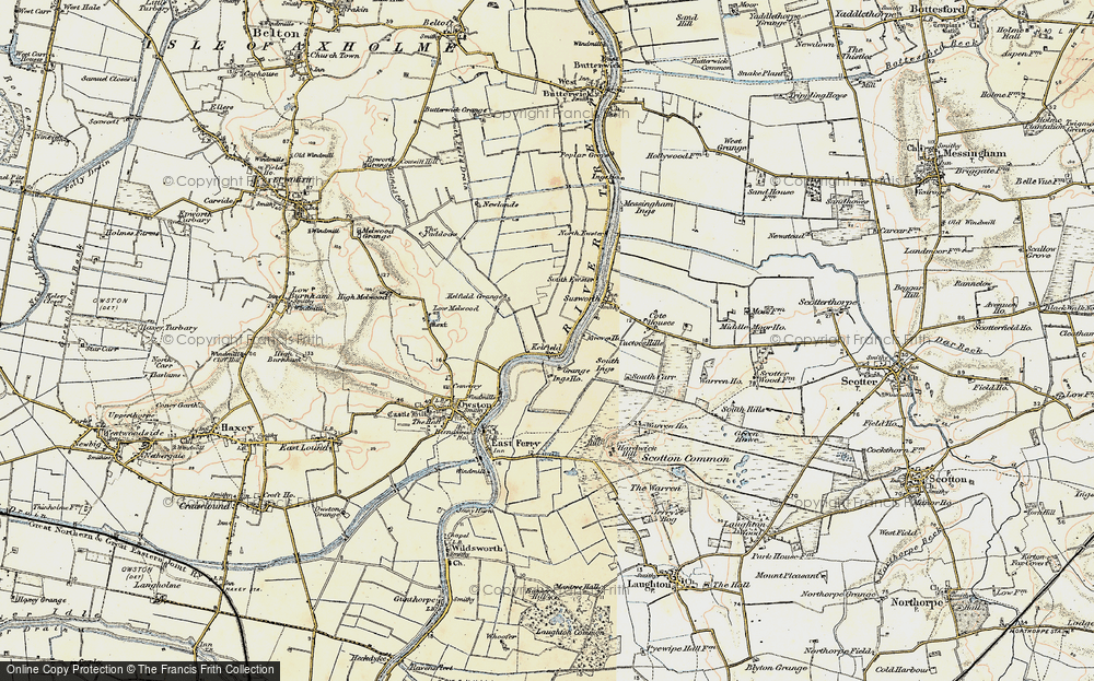 Old Map of Kelfield, 1903 in 1903