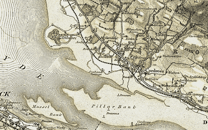Old map of Kelhurn in 1905-1907