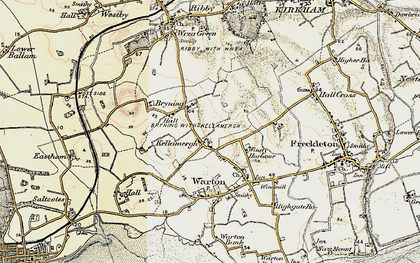 Old map of Kellamergh in 1903