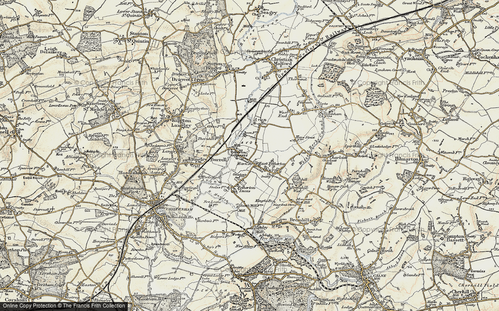 Old Map of Kellaways, 1898-1899 in 1898-1899