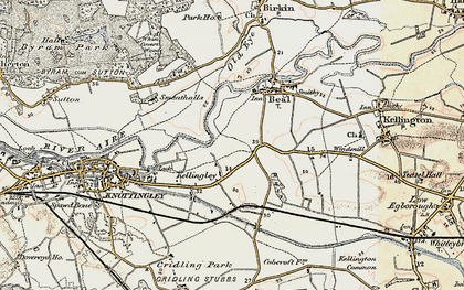 Old map of Kellingley in 1903