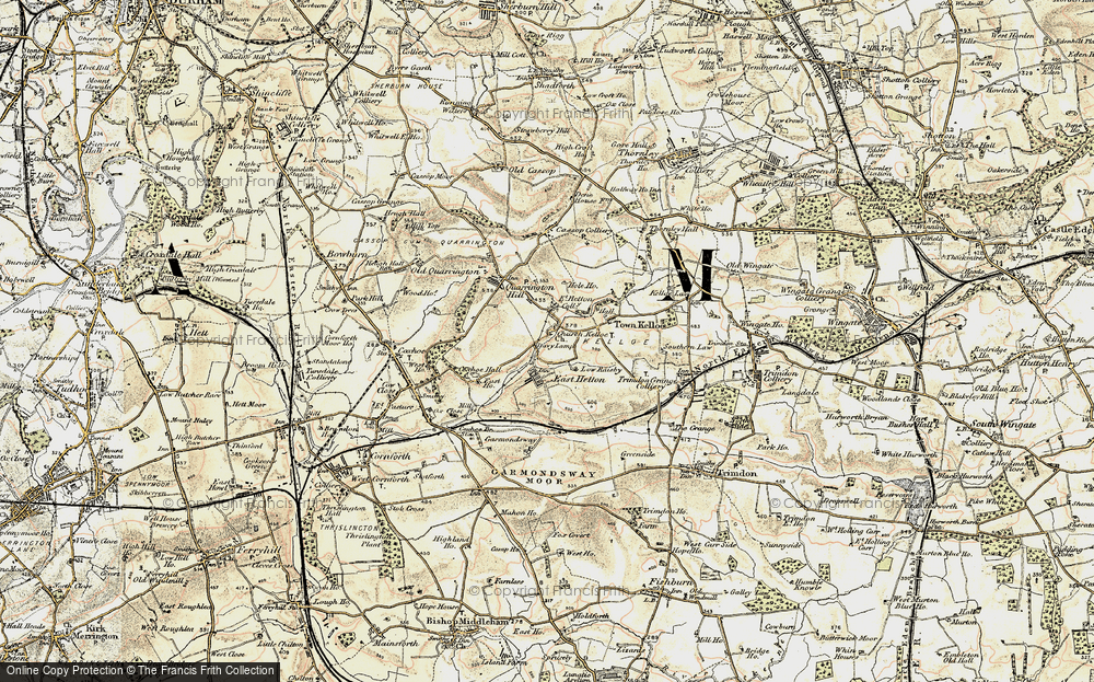 Old Map of Kelloe, 1901-1904 in 1901-1904
