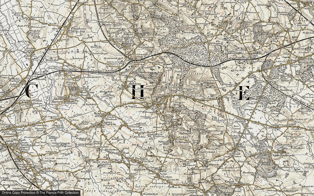 Old Map of Kelsall, 1902-1903 in 1902-1903