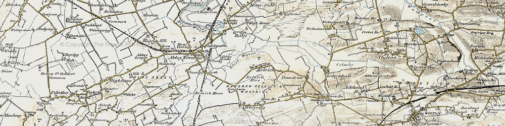 Old map of Kelsick in 1901-1904