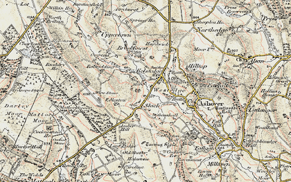 Old map of Kelstedge in 1902-1903