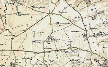 Old map of Kelstern in 1903