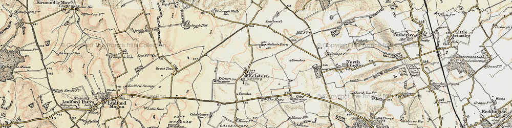 Old map of Binbrook Walk Ho in 1903