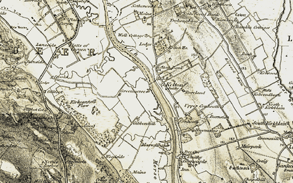 Old map of Bush of Craigs in 1901-1905