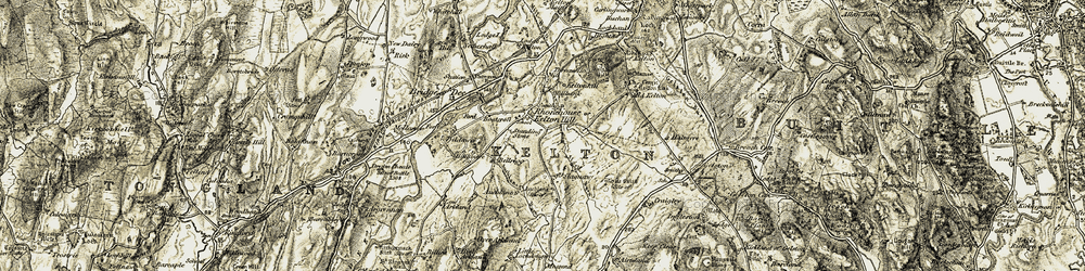 Old map of Kelton Hill in 1904-1905