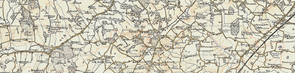 Old map of Kelvedon Hatch in 1898