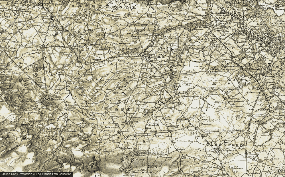 Old Map of Kelvin, 1904-1905 in 1904-1905