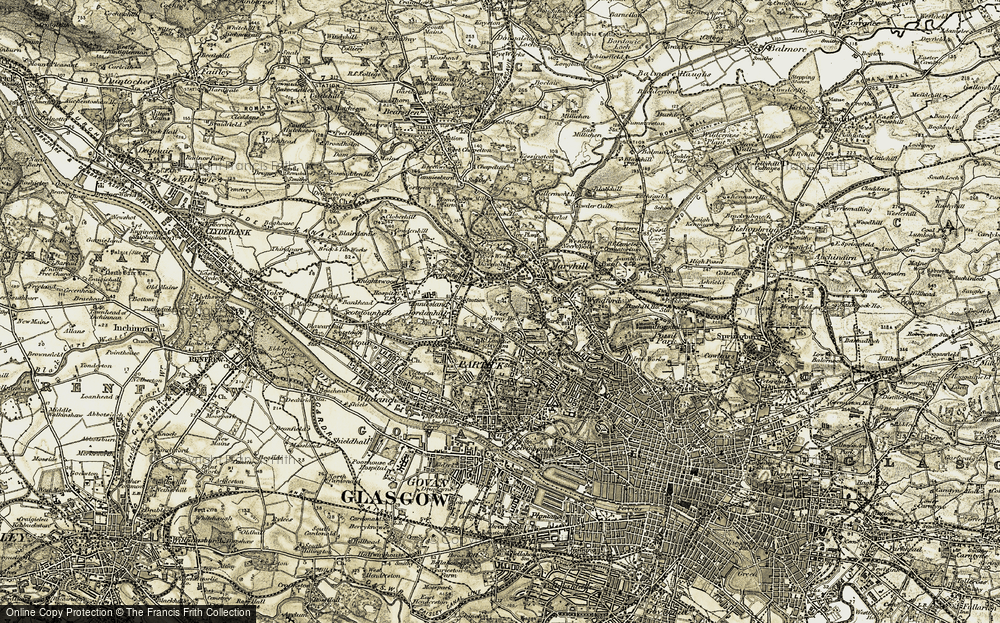 Old Map of Kelvindale, 1904-1905 in 1904-1905