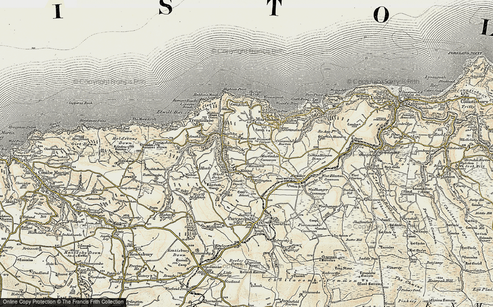 Old Map of Kemacott, 1900 in 1900