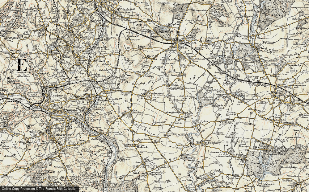 Old Map of Kemberton, 1902 in 1902