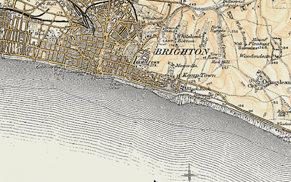 Old map of Kemp Town in 1898