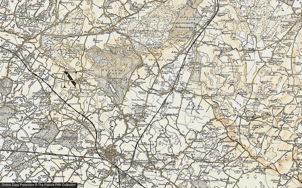 Old Map of Kempe's Corner, 1897-1898 in 1897-1898