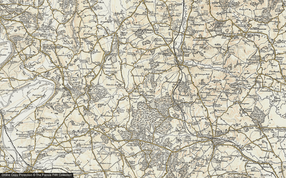 Old Map of Kempley Green, 1899-1900 in 1899-1900