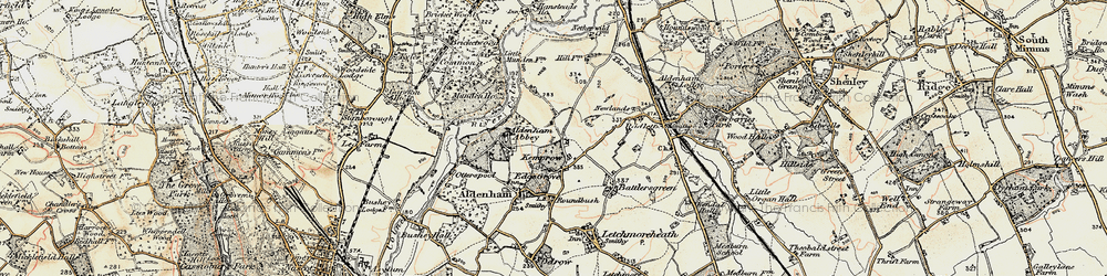 Old map of Kemprow in 1897-1898