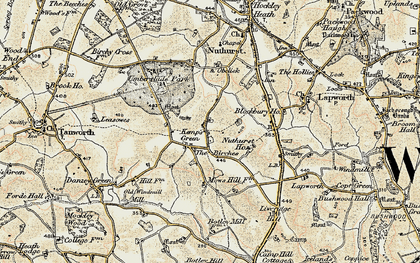 Old map of Lapworth Grange in 1901-1902