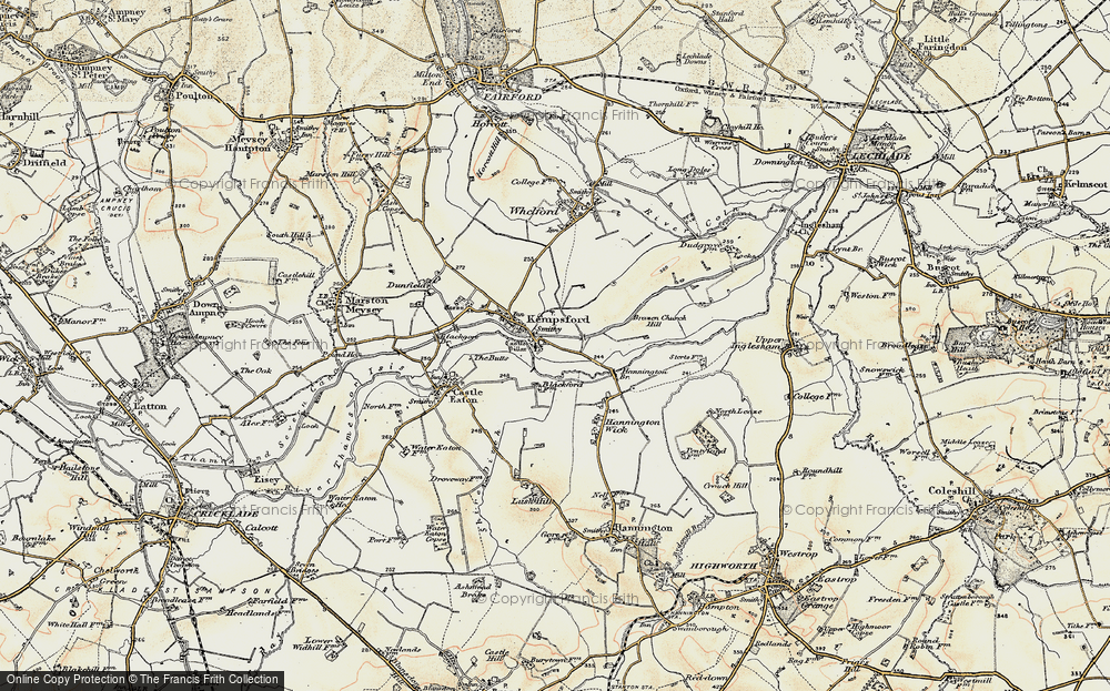 Old Map of Kempsford, 1898-1899 in 1898-1899
