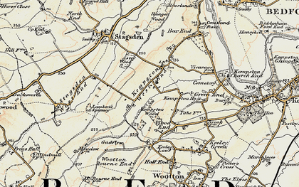 Old map of Kempston West End in 1898-1901