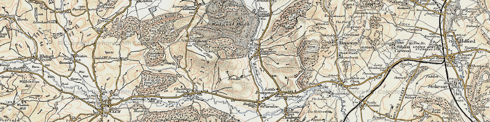 Old map of Kempton in 1901-1903