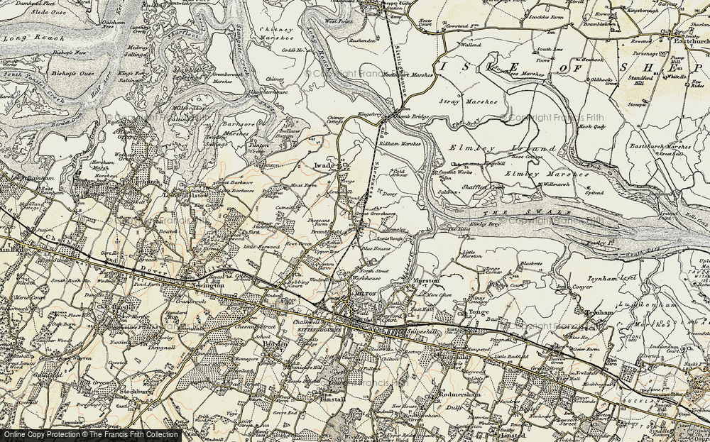 Old Map of Kemsley, 1897-1898 in 1897-1898