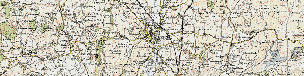 Old map of Bradleyfield Ho in 1903-1904