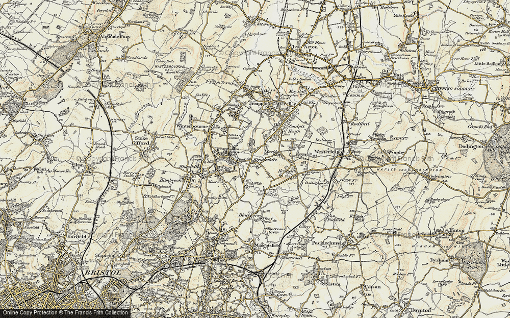 Old Map of Kendleshire, 1899 in 1899