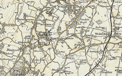 Old map of Kendleshire in 1899