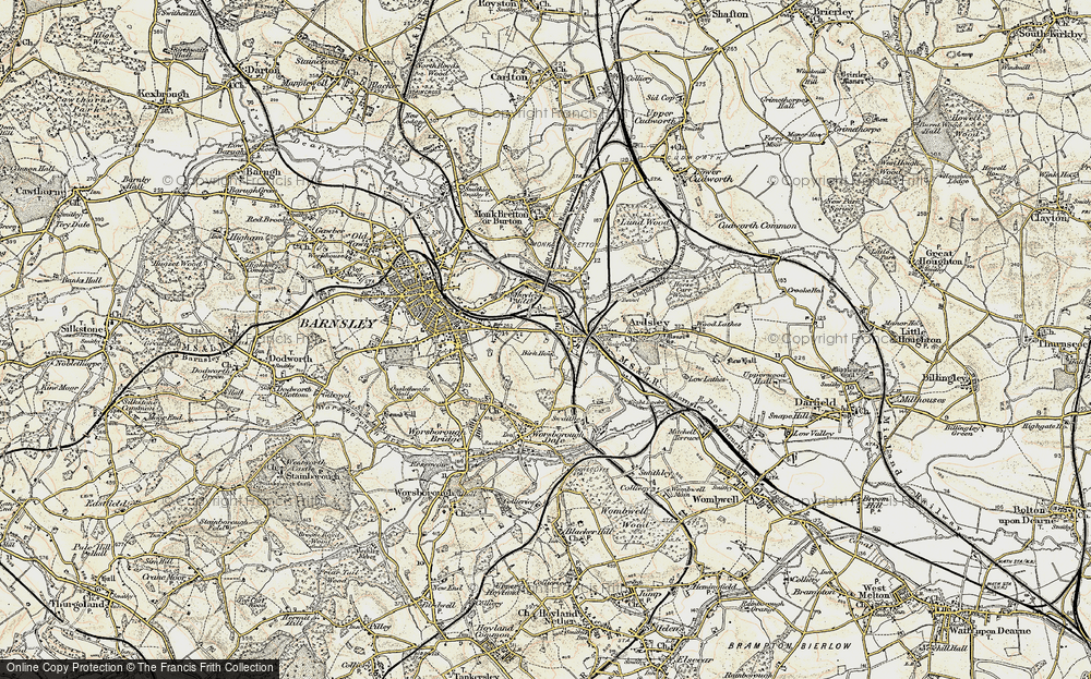 Old Map of Kendray, 1903 in 1903
