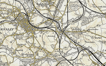Old map of Kendray in 1903
