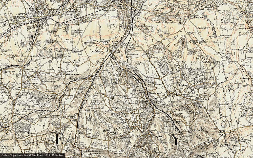 Old Map of Kenley, 1897-1902 in 1897-1902