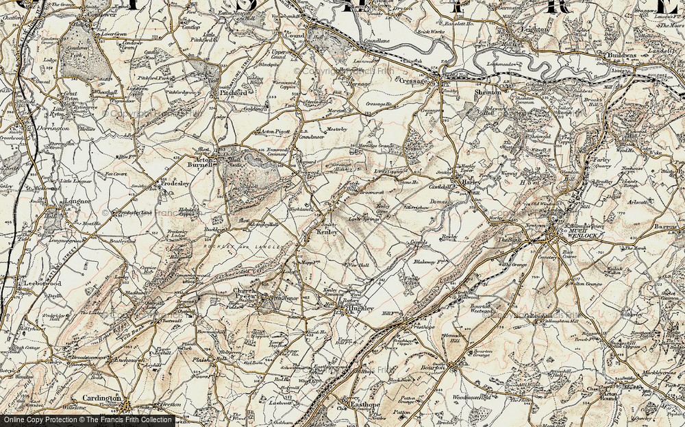 Old Map of Kenley, 1902 in 1902