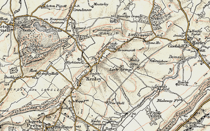 Old map of Kenley in 1902