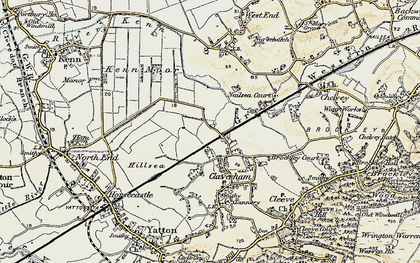 Old map of Kenn Moor Gate in 1899