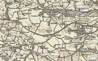 Old map of Kennards House in 1900