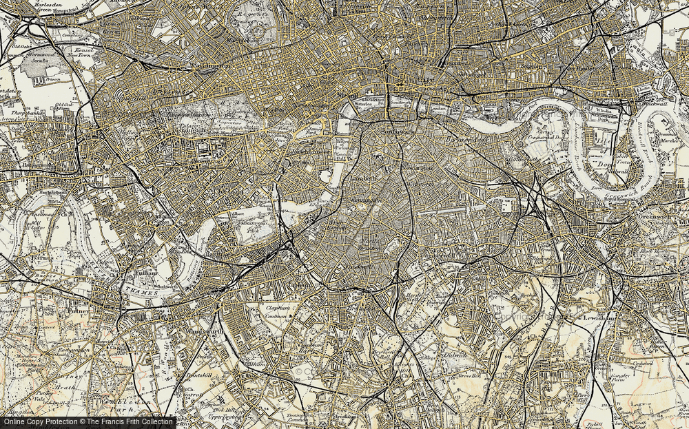 Old Map of Kennington, 1897-1902 in 1897-1902