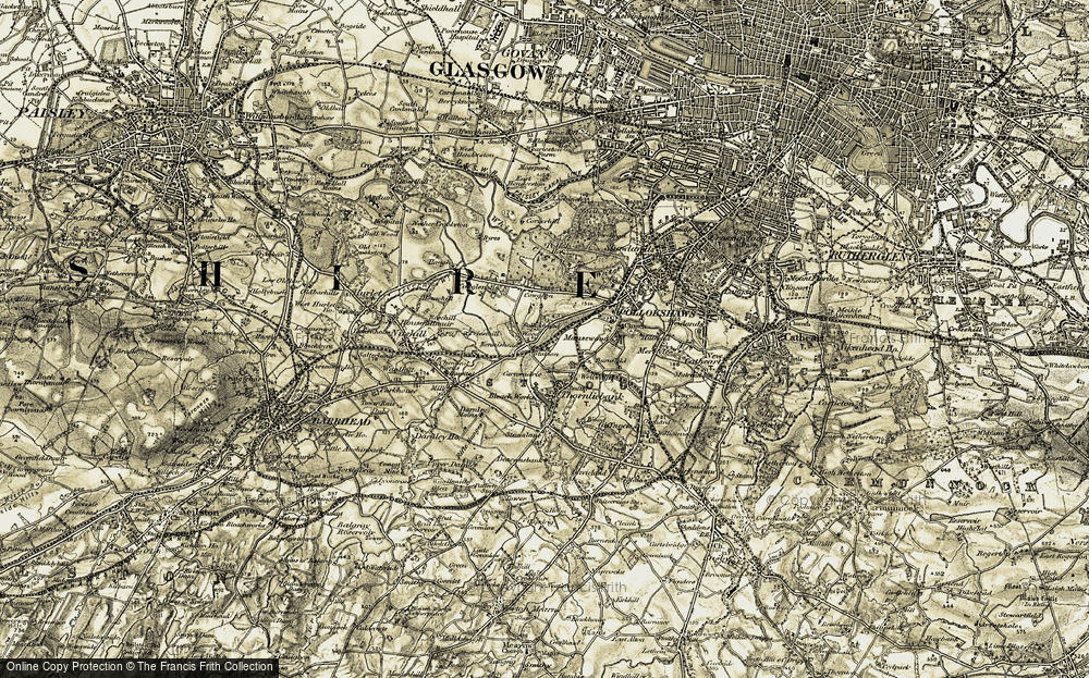 Old Map of Kennishead, 1904-1905 in 1904-1905