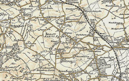 Old map of Kenny in 1898-1900
