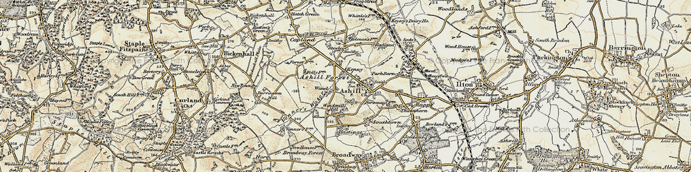 Old map of Kenny in 1898-1900