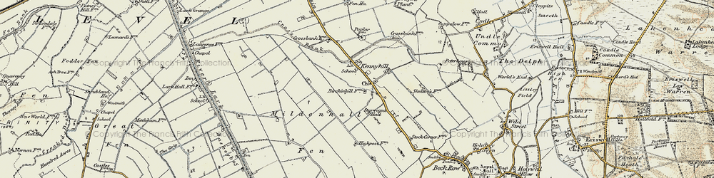 Old map of Kenny Hill in 1901