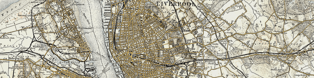 Old map of Kensington in 1902-1903